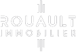 Logo Rouault Immobilier Blanc