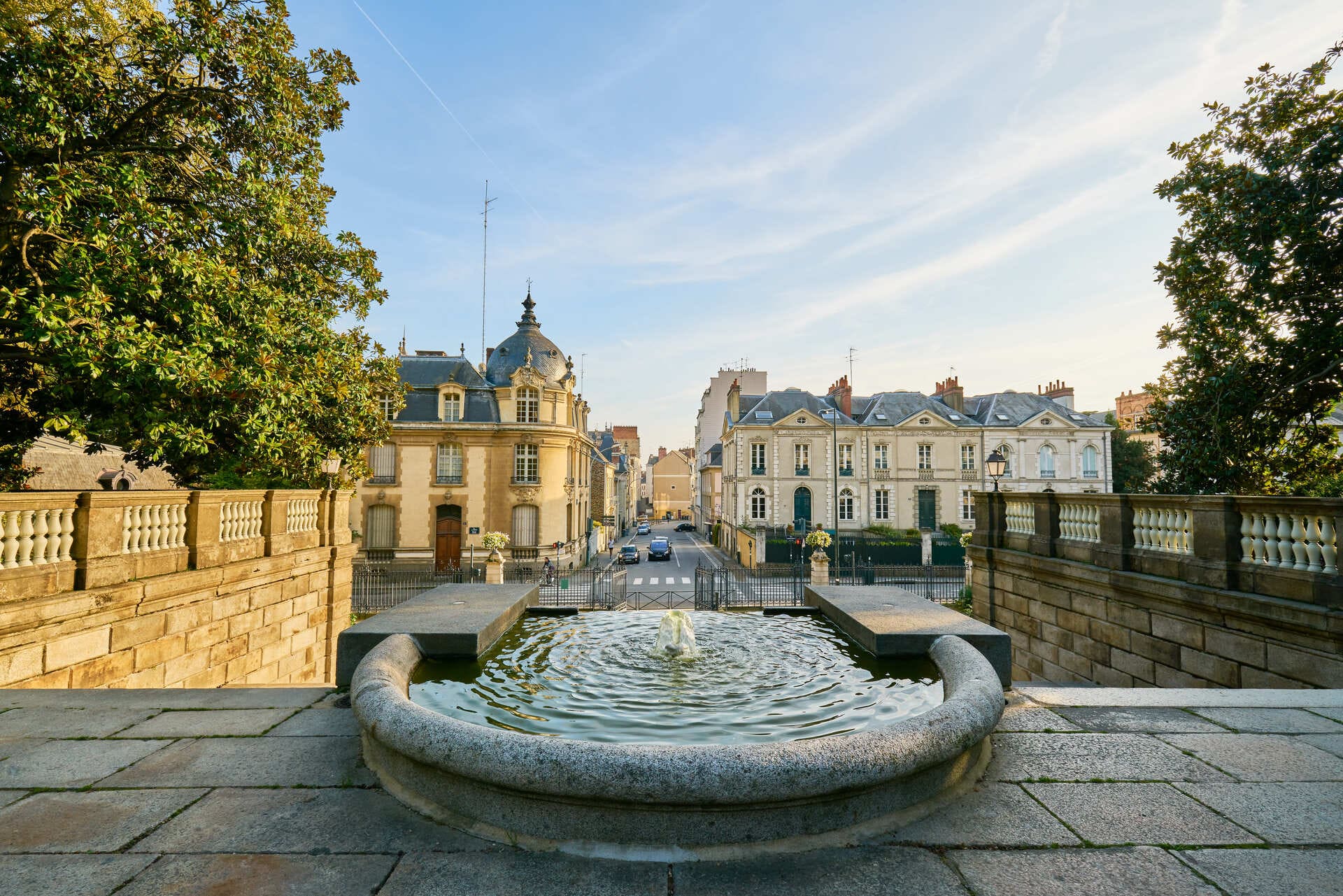 Fontaine de l'entrée sud du Thabor à Rennes